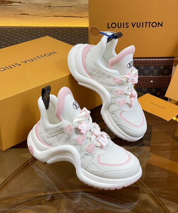 ルイヴィトン 靴 LV アークライト スニーカー レディース lv303291 ピンク N品 ルイヴィトン アークライト 履き心地 - 画像 (7)
