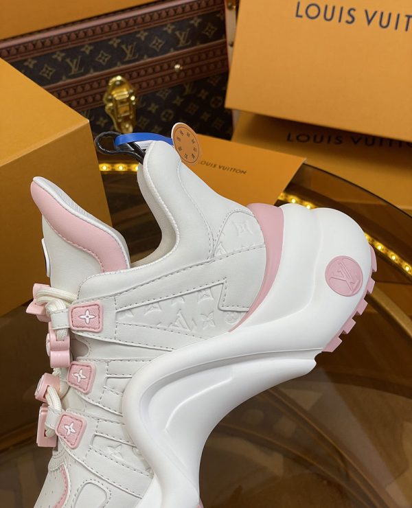 ルイヴィトン 靴 LV アークライト スニーカー レディース lv303291 ピンク N品 ルイヴィトン アークライト 履き心地 - 画像 (5)