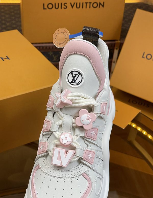 ルイヴィトン 靴 LV アークライト スニーカー レディース lv303291 ピンク N品 ルイヴィトン アークライト 履き心地 - 画像 (3)