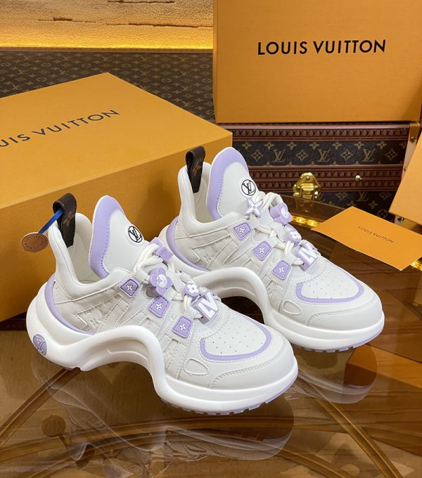ルイヴィトン 靴 LV アークライト スニーカー レディース lv303292 パープル N品 ルイヴィトン アークライト 履き心地 - 画像 (9)