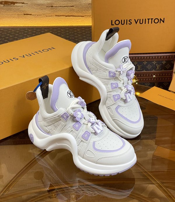 ルイヴィトン 靴 LV アークライト スニーカー レディース lv303292 パープル N品 ルイヴィトン アークライト 履き心地 - 画像 (7)