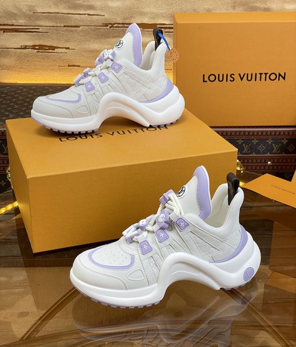 ルイヴィトン 靴 LV アークライト スニーカー レディース lv303292 パープル N品 ルイヴィトン アークライト 履き心地 - 画像 (6)