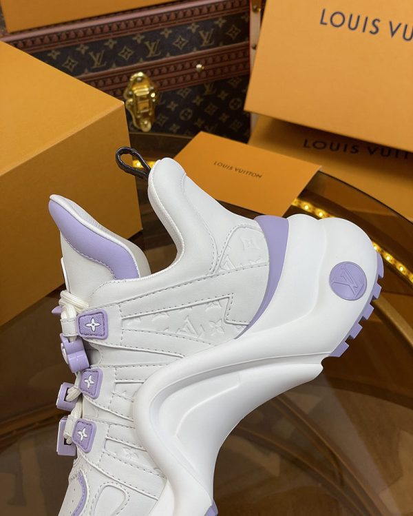 ルイヴィトン 靴 LV アークライト スニーカー レディース lv303292 パープル N品 ルイヴィトン アークライト 履き心地 - 画像 (5)