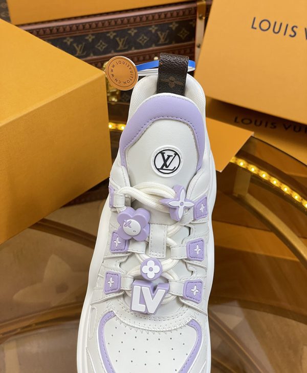 ルイヴィトン 靴 LV アークライト スニーカー レディース lv303292 パープル N品 ルイヴィトン アークライト 履き心地 - 画像 (3)