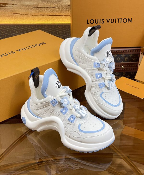 ルイヴィトン 靴 LV アークライト スニーカー レディース lv303294 スカイブルー N品 ルイヴィトン アークライト 履き心地 - 画像 (7)
