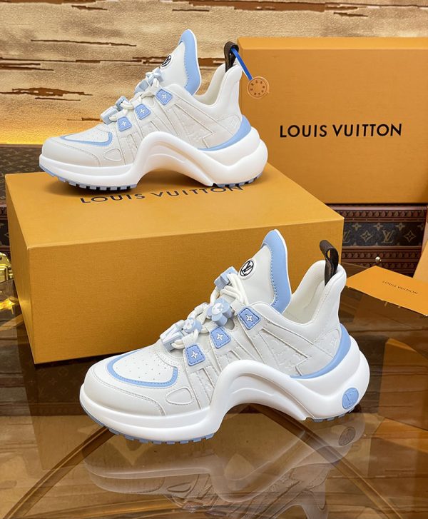 ルイヴィトン 靴 LV アークライト スニーカー レディース lv303294 スカイブルー N品 ルイヴィトン アークライト 履き心地 - 画像 (6)