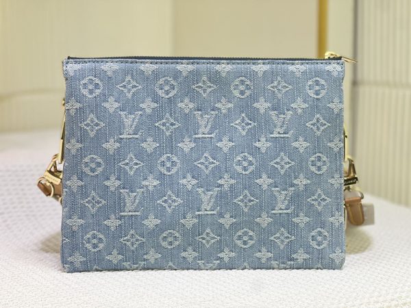 ルイヴィトン クッサンPM モノグラムデニム ショルダーバッグ モノグラムデニム M24564 ブルー レディース N品 - 画像 (5)