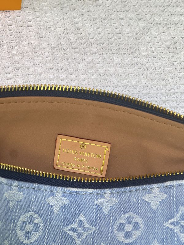 ルイヴィトン クッサンPM モノグラムデニム ショルダーバッグ モノグラムデニム M24564 ブルー レディース N品 - 画像 (3)
