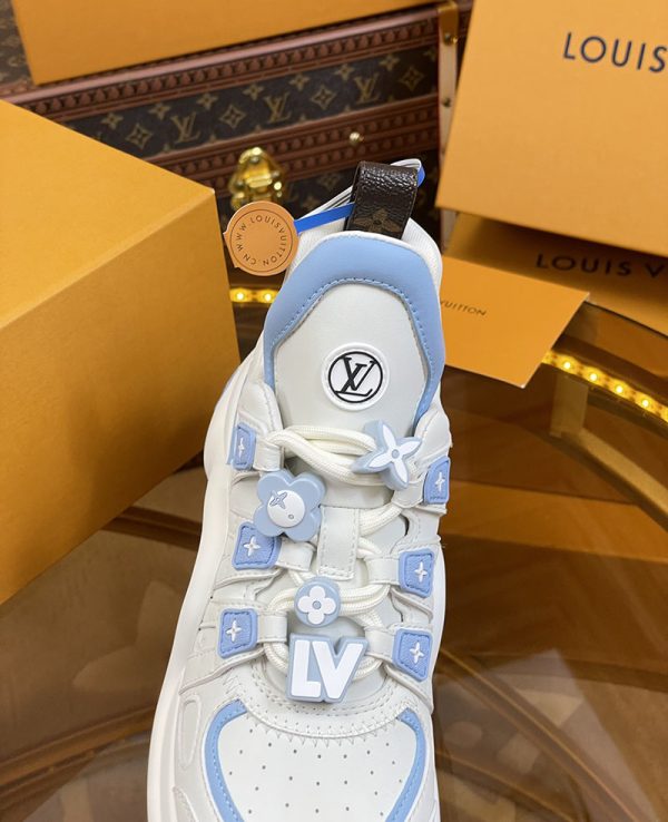 ルイヴィトン 靴 LV アークライト スニーカー レディース lv303294 スカイブルー N品 ルイヴィトン アークライト 履き心地 - 画像 (3)