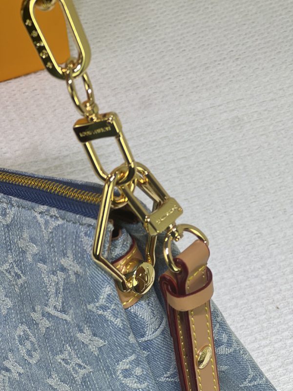ルイヴィトン M11401 LVバイザプール クッサンBB ハンドバッグ ブルー レディース N品 - 画像 (5)