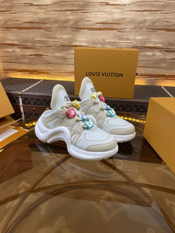 ルイヴィトン 靴 LV アークライト スニーカー レディース lv303298 ベージュ N品 ヴィトン 靴 スニーカー - 画像 (9)