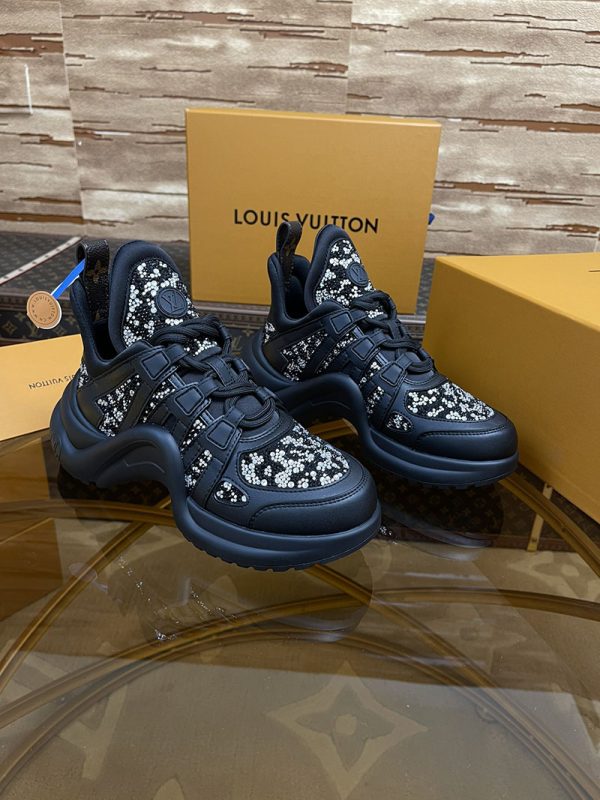 ルイヴィトン 靴 LV アークライト スニーカー レディース lv303301 ブラック N品 ヴィトン スニーカー 新作 2025 - 画像 (8)