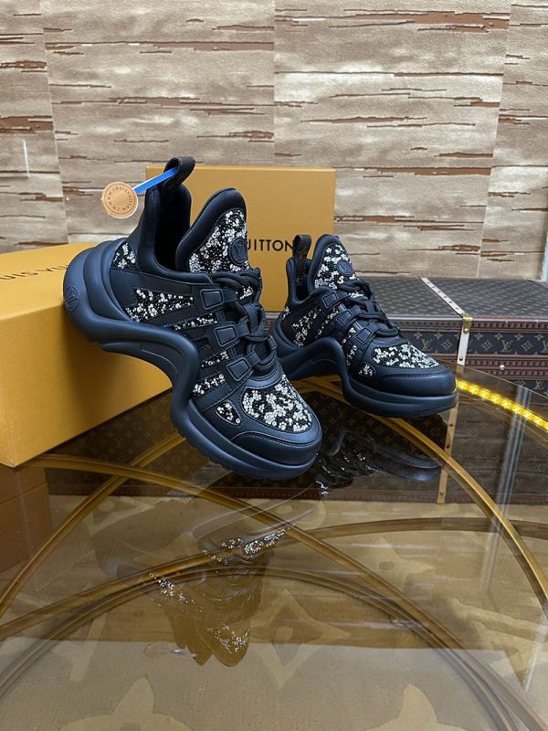 ルイヴィトン 靴 LV アークライト スニーカー レディース lv303301 ブラック N品 ヴィトン スニーカー 新作 2025 - 画像 (7)