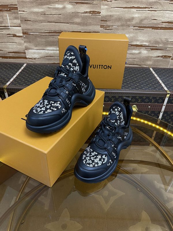 ルイヴィトン 靴 LV アークライト スニーカー レディース lv303301 ブラック N品 ヴィトン スニーカー 新作 2025 - 画像 (6)