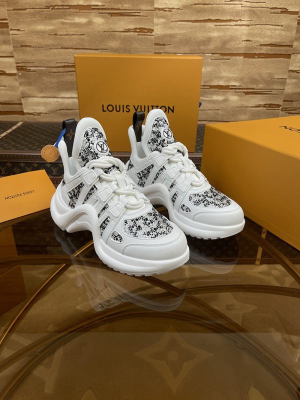 ルイヴィトン 靴 LV アークライト スニーカー レディース lv303302 ホワイト N品 ヴィトン スニーカー 新作 2025 - 画像 (9)