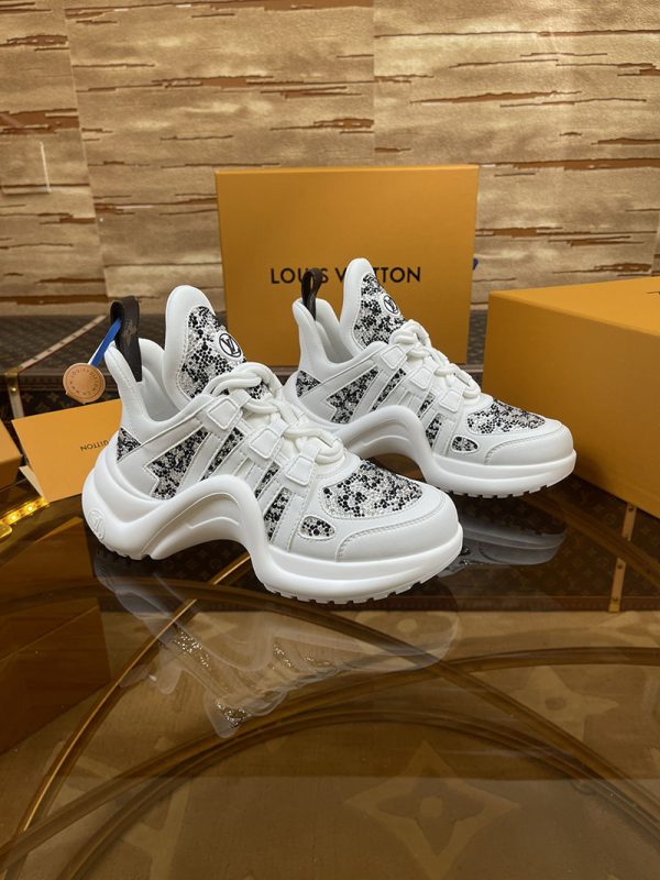 ルイヴィトン 靴 LV アークライト スニーカー レディース lv303302 ホワイト N品 ヴィトン スニーカー 新作 2025 - 画像 (8)