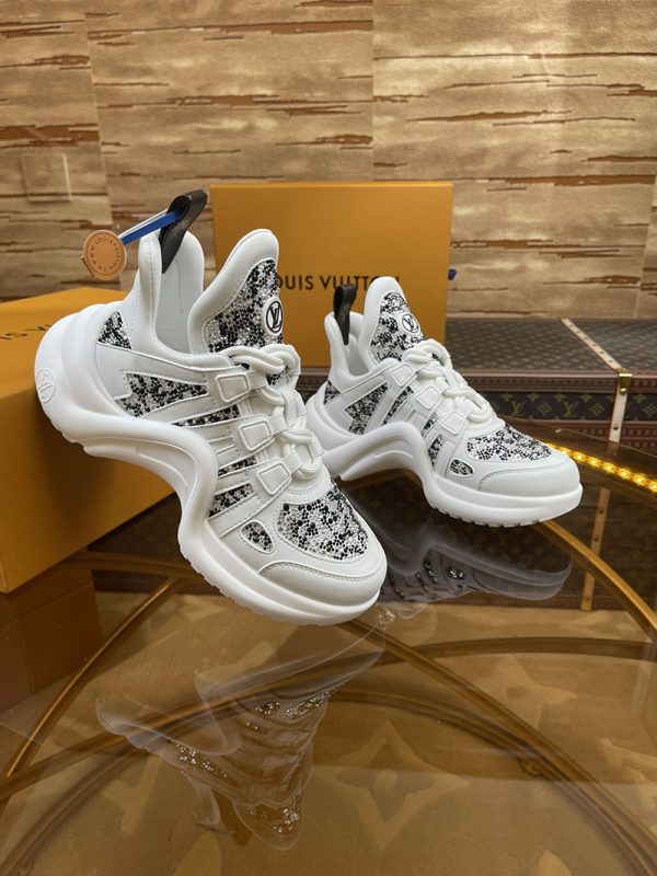 ルイヴィトン 靴 LV アークライト スニーカー レディース lv303302 ホワイト N品 ヴィトン スニーカー 新作 2025 - 画像 (7)