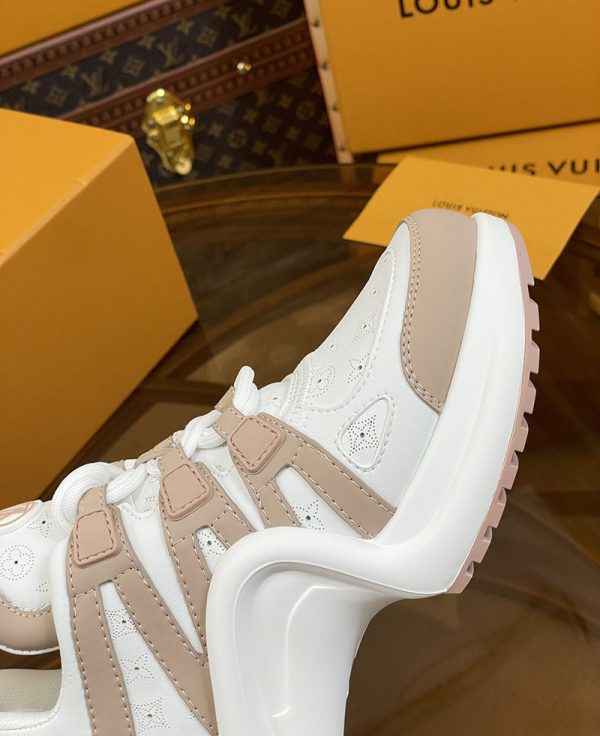 ルイヴィトン 靴 LV アークライト スニーカー レディース lv303308 ホワイト/ベージュ N品 スニーカー レディース おしゃれ 40代 - 画像 (4)