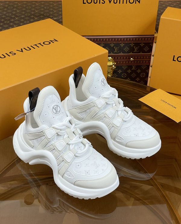 ルイヴィトン 靴 LV アークライト スニーカー レディース lv303310 ホワイト N品 スニーカー レディース 人気ブランド - 画像 (9)