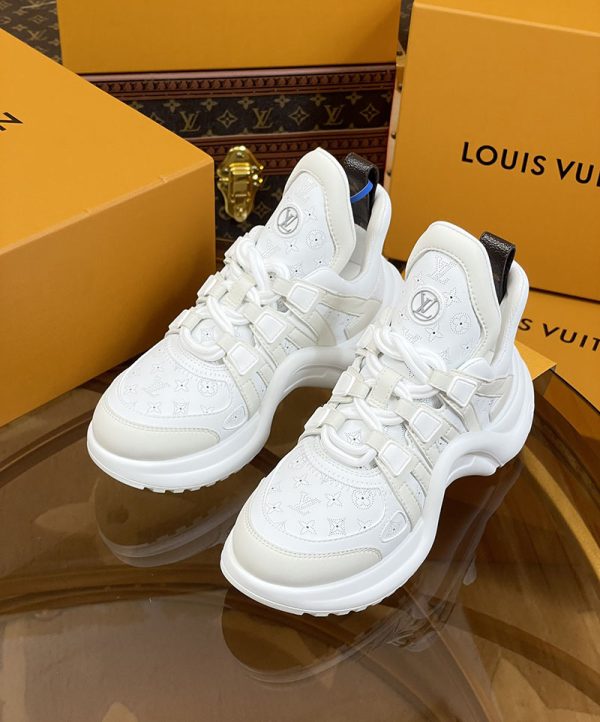 ルイヴィトン 靴 LV アークライト スニーカー レディース lv303310 ホワイト N品 スニーカー レディース 人気ブランド - 画像 (8)