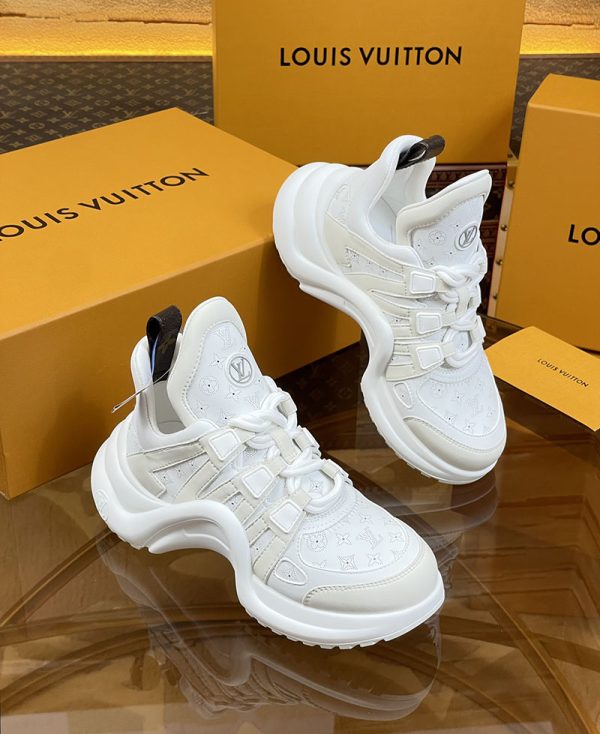 ルイヴィトン 靴 LV アークライト スニーカー レディース lv303310 ホワイト N品 スニーカー レディース 人気ブランド - 画像 (7)