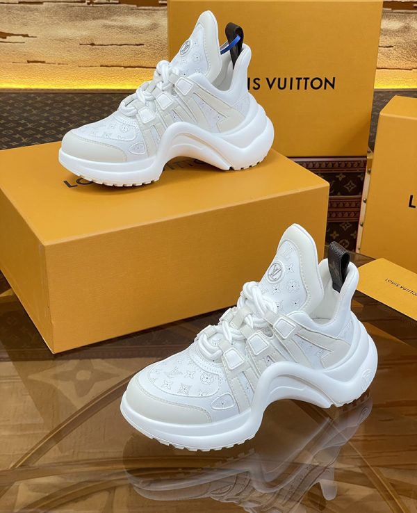 ルイヴィトン 靴 LV アークライト スニーカー レディース lv303310 ホワイト N品 スニーカー レディース 人気ブランド - 画像 (6)