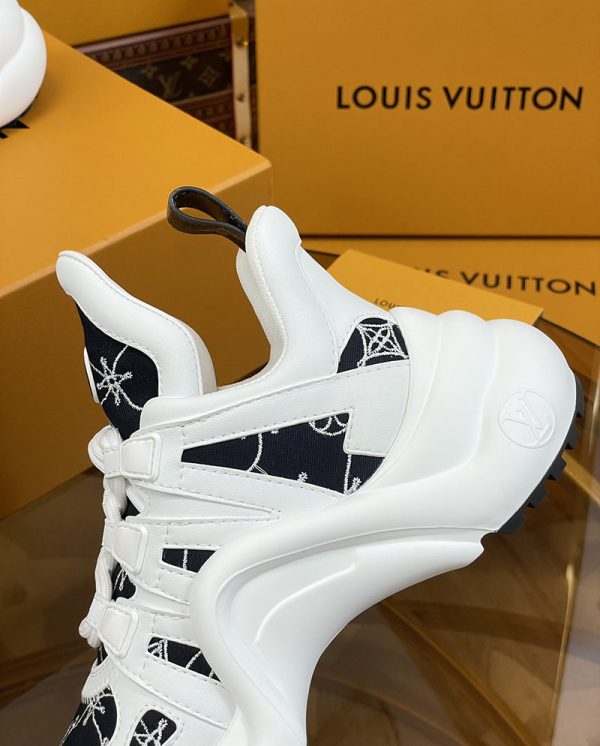 ルイヴィトン 靴 LV アークライト スニーカー レディース lv303312 ホワイト/ブラック N品 スニーカー レディース 人気ブランド - 画像 (5)