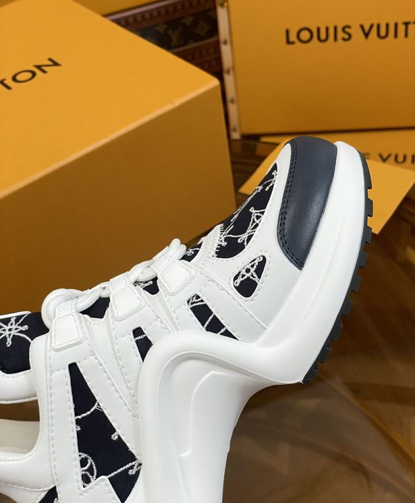 ルイヴィトン 靴 LV アークライト スニーカー レディース lv303312 ホワイト/ブラック N品 スニーカー レディース 人気ブランド - 画像 (4)