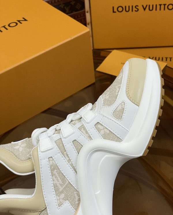 ルイヴィトン 靴 LV アークライト スニーカー レディース lv303314 ホワイト/グレー N品 スニーカー レディース 人気ブランド - 画像 (5)