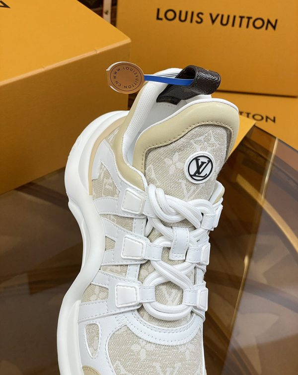 ルイヴィトン 靴 LV アークライト スニーカー レディース lv303314 ホワイト/グレー N品 スニーカー レディース 人気ブランド - 画像 (4)