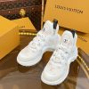 ルイヴィトン 靴 LV アークライト スニーカー レディース lv303315 ホワイト/シャマロウ ピンク N品 スニーカー レディース 人気ブランド - 画像 (8)