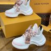 ルイヴィトン 靴 LV アークライト スニーカー レディース lv303316 ホワイト/ピンク N品 芸能人 愛用スニーカー レディース - 画像 (6)