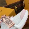 ルイヴィトン 靴 LV アークライト スニーカー レディース lv303316 ホワイト/ピンク N品 芸能人 愛用スニーカー レディース - 画像 (4)
