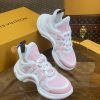 ルイヴィトン 靴 LV アークライト スニーカー レディース lv303318 ホワイト/ピンク N品 芸能人 愛用スニーカー レディース - 画像 (7)