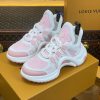 ルイヴィトン 靴 LV アークライト スニーカー レディース lv303318 ホワイト/ピンク N品 芸能人 愛用スニーカー レディース - 画像 (2)