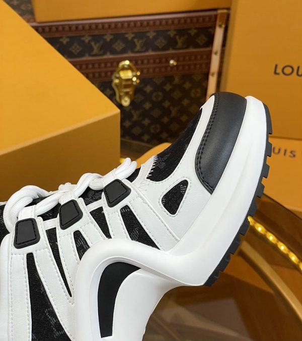 ルイヴィトン 靴 LV アークライト スニーカー レディース lv303319 ホワイト/ブラック N品 芸能人 愛用スニーカー レディース - 画像 (4)
