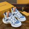 ルイヴィトン 靴 LV アークライト スニーカー レディース lv303320 ホワイト/デニム N品 芸能人 愛用スニーカー レディース - 画像 (9)