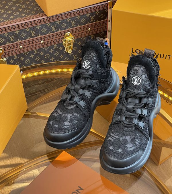 ルイヴィトン 靴 LV アークライト スニーカー レディース lv303321 ブラック N品 芸能人 愛用スニーカー レディース - 画像 (8)