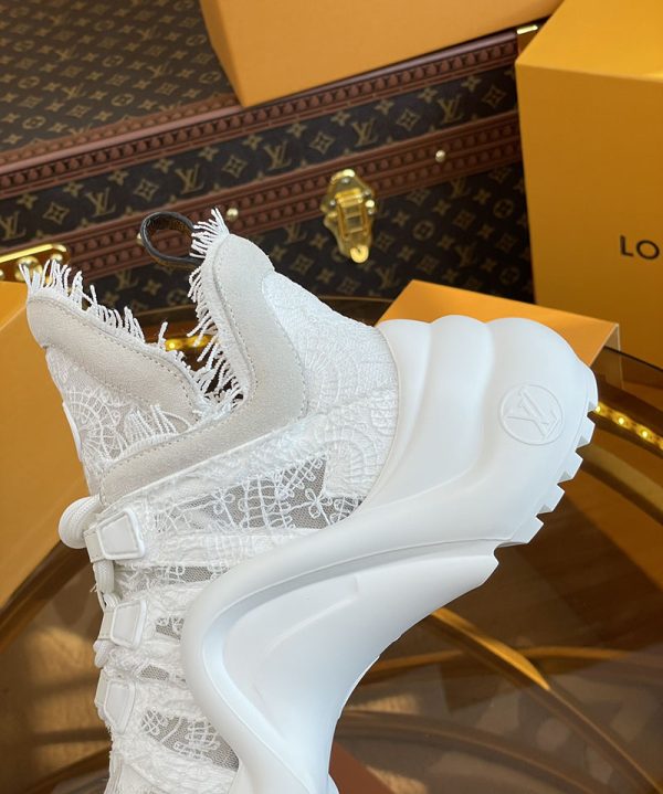 ルイヴィトン 靴 LV アークライト スニーカー レディース lv303322 ホワイト N品 芸能人 愛用スニーカー レディース - 画像 (8)