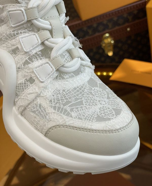 ルイヴィトン 靴 LV アークライト スニーカー レディース lv303322 ホワイト N品 芸能人 愛用スニーカー レディース - 画像 (6)