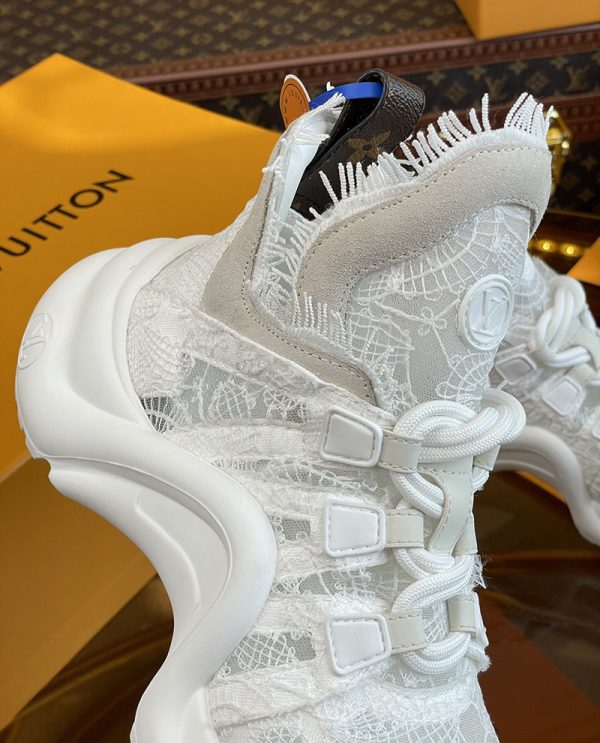 ルイヴィトン 靴 LV アークライト スニーカー レディース lv303322 ホワイト N品 芸能人 愛用スニーカー レディース - 画像 (4)