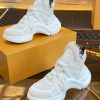 ルイヴィトン 靴 LV アークライト スニーカー レディース lv303322 ホワイト N品 芸能人 愛用スニーカー レディース - 画像 (3)
