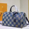 ルイヴィトン キーポル・バンドリエール 40 ブルー ダミエ lv301324 N品 ルイヴィトン スピーディ 新作 - 画像 (8)