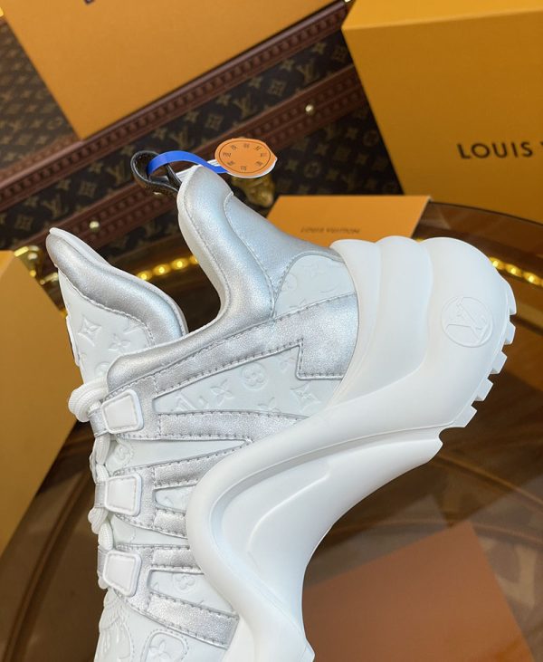 ルイヴィトン 靴 LV アークライト スニーカー レディース lv303325 ホワイト/シルバー N品 海外 スニーカー 流行り レディース - 画像 (6)