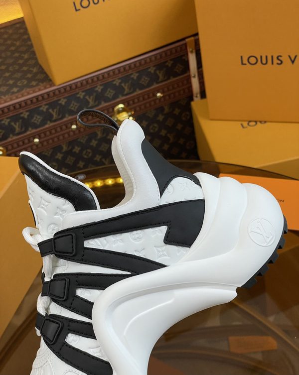 ルイヴィトン 靴 LV アークライト スニーカー レディース lv303326 ホワイト/ブラック N品 海外 スニーカー 流行り レディース - 画像 (6)