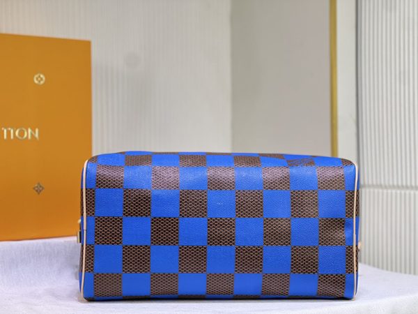 ルイヴィトン スピーディバンドリエール 40 ダミエポップ レザー lv301326 ブルー N品 スピーディ p9 バンドリエール 40 - 画像 (4)