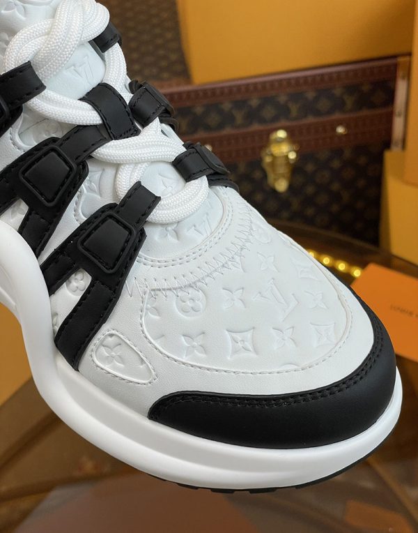 ルイヴィトン 靴 LV アークライト スニーカー レディース lv303326 ホワイト/ブラック N品 海外 スニーカー 流行り レディース - 画像 (4)