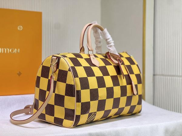 ルイヴィトン スピーディバンドリエール 40 ダミエポップ レザー lv301327 イエロー N品 スピーディ p9 バンドリエール 40 - 画像 (9)