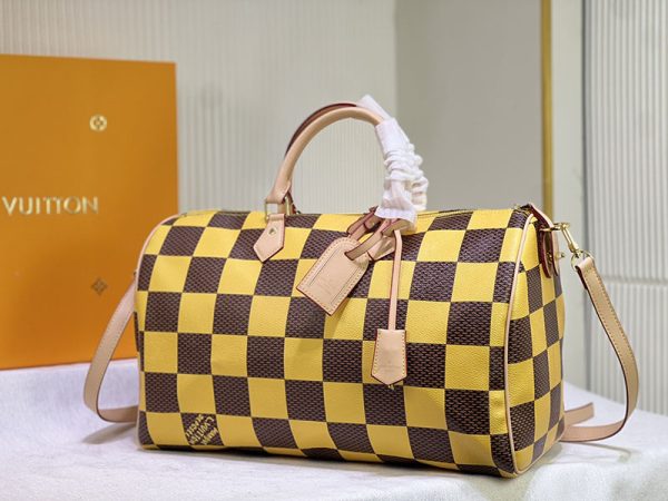 ルイヴィトン スピーディバンドリエール 40 ダミエポップ レザー lv301327 イエロー N品 スピーディ p9 バンドリエール 40 - 画像 (8)