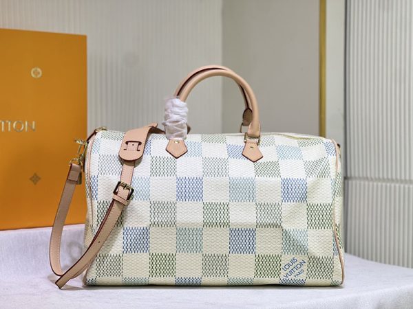 ルイヴィトン スピーディバンドリエール 40 ダミエポップ レザー lv301328 ピスタチオ N品 スピーディ p9 バンドリエール 40 - 画像 (5)